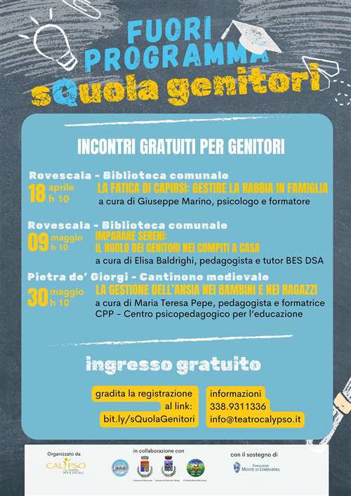 Fuori Programma â€“ sQuola Genitori: ciclo di incontri gratuiti per genitori